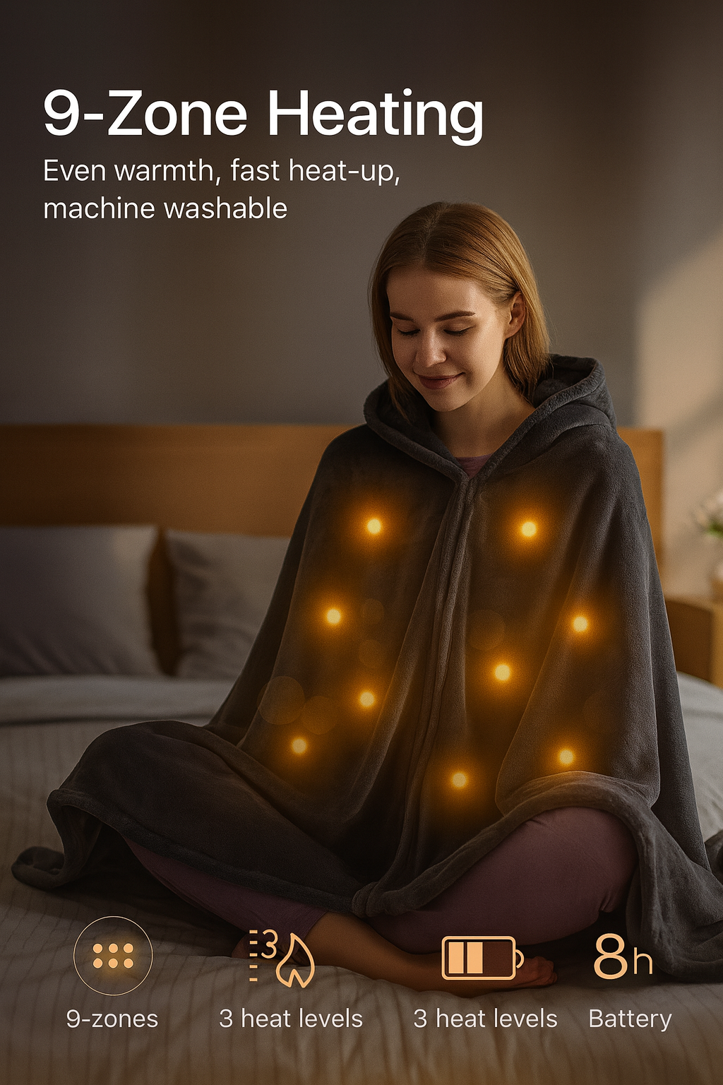 USB Heated Shawl/Blanket