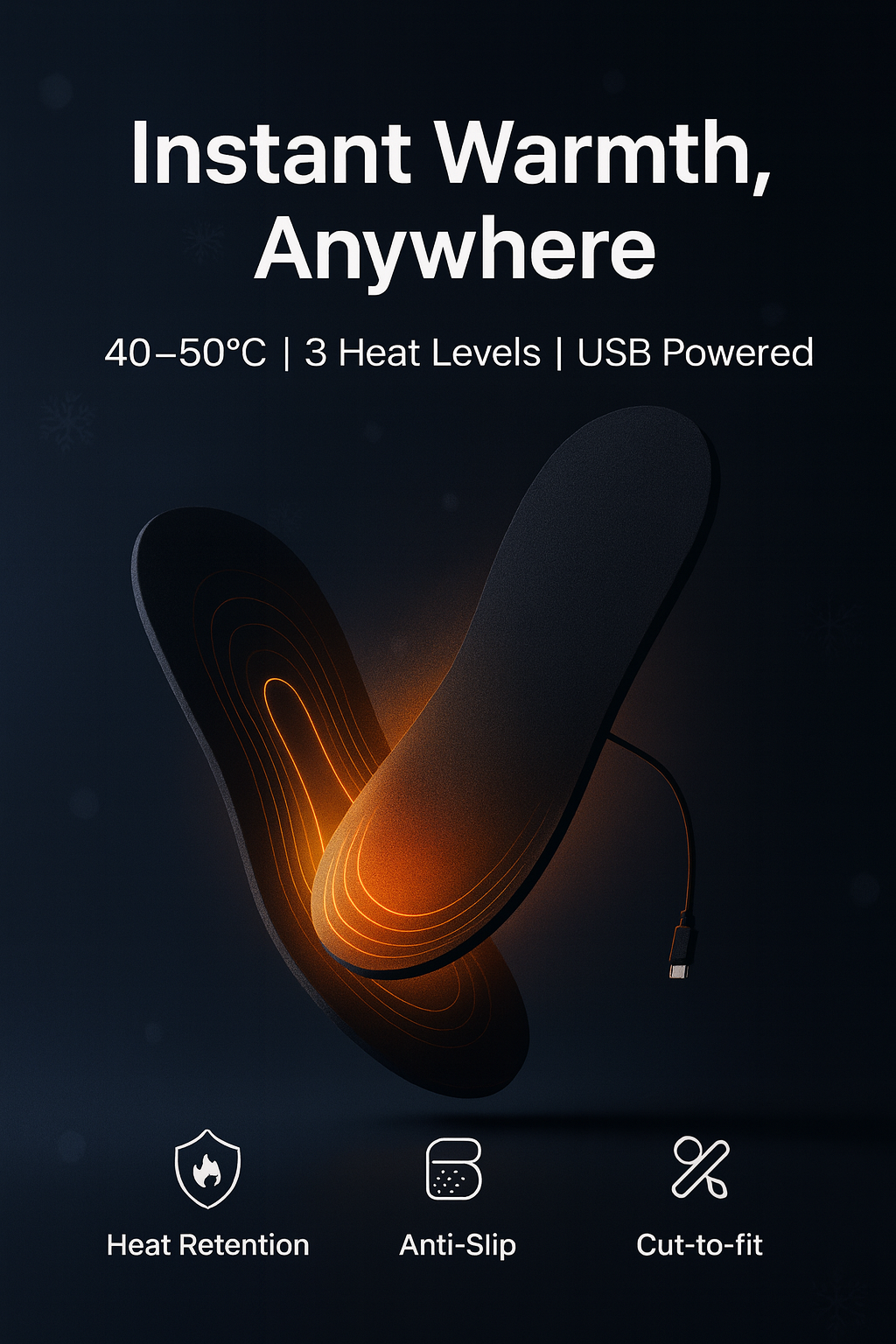 USB Heated Shoe Insoles