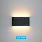 Modern IP65 Waterproof LED Wall Light – Energy Efficient Outdoor Wall Sconce for Indoor and Outdoor Use, Black or White - 7