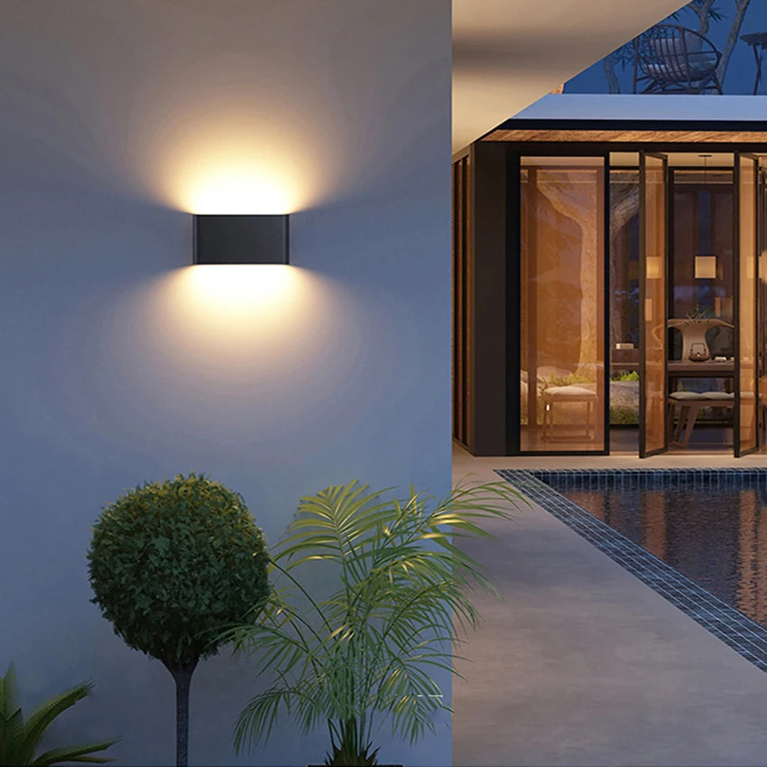 Modern IP65 Waterproof LED Wall Light – Energy Efficient Outdoor Wall Sconce for Indoor and Outdoor Use, Black or White - 3