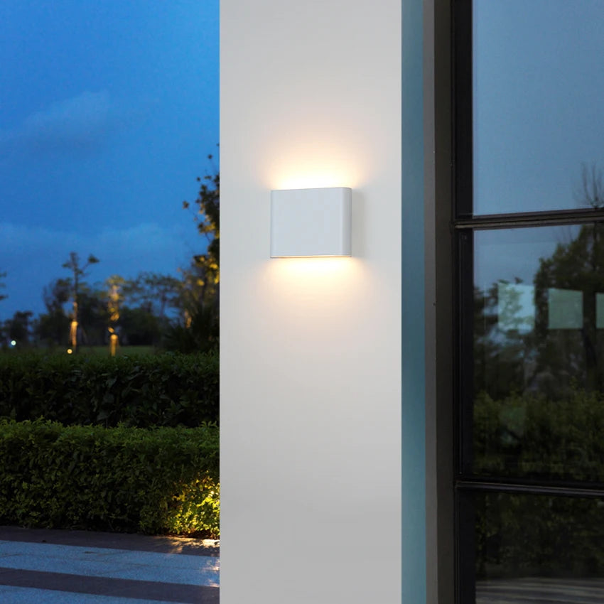 Modern IP65 Waterproof LED Wall Light – Energy Efficient Outdoor Wall Sconce for Indoor and Outdoor Use, Black or White - 4