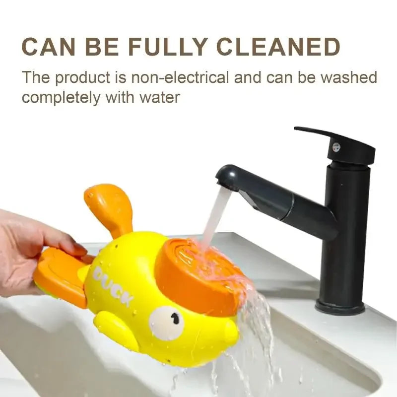 2-in-1 Interactive Dog Toy Pet Automatic Food Treat Dispenser Cartoon Duck Design Slow Food Pet Snack Feeder for Dog Training