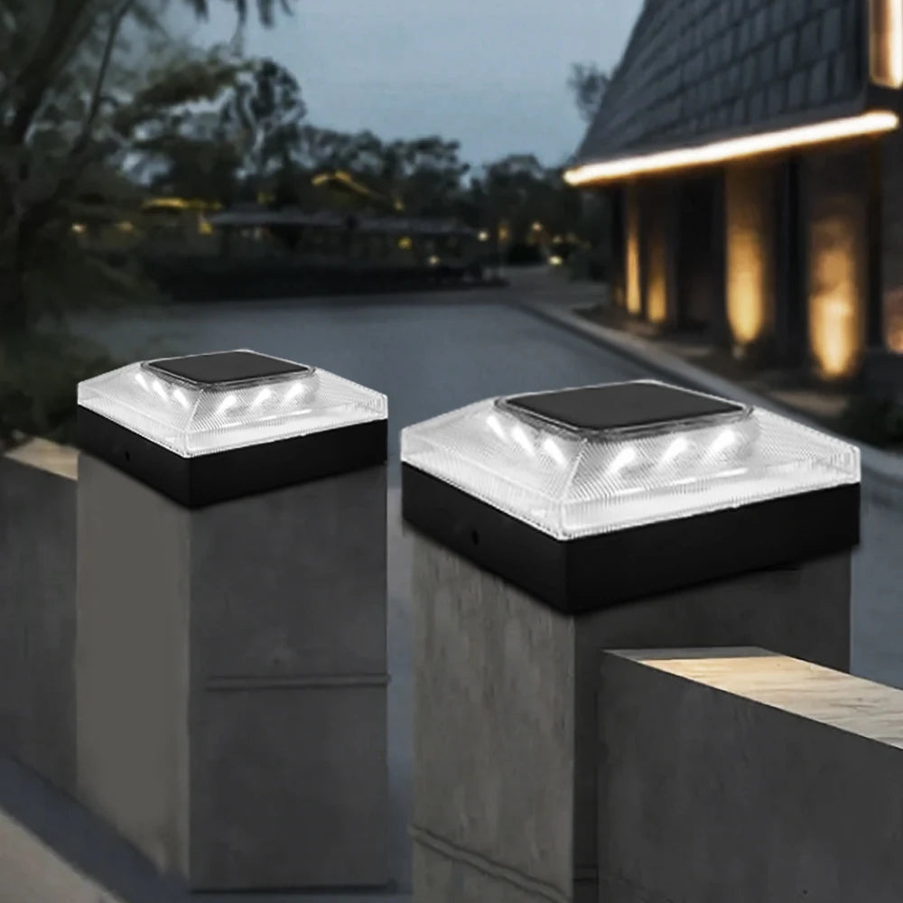 Nova Solar Post Cap Light | IP65 Waterproof, 3 Lighting Modes for 4-Inch Posts