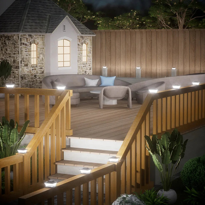 Solaire ポストライト | IP65防水、屋外用ソーラーガーデンライト