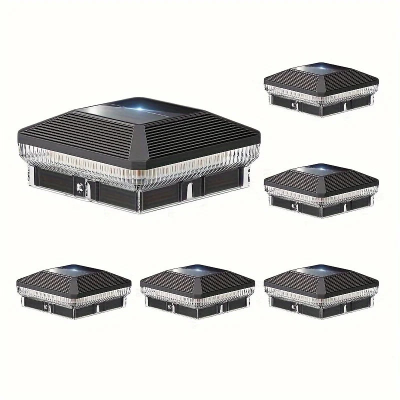 Kappa Solar Post Lights | 4x4 Outdoor, 40 LEDs, Solar Powered Landscape Lighting