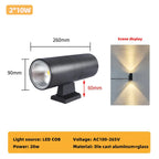 Waterproof Outdoor Wall Sconce – Modern IP65 LED Outdoor Wall Light for Garden and Patio, Aluminum Exterior Lantern - 10