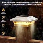 Sable Solar Post Lights | Waterproof, 50 Lumens, 2 Color Modes, 6 Pack