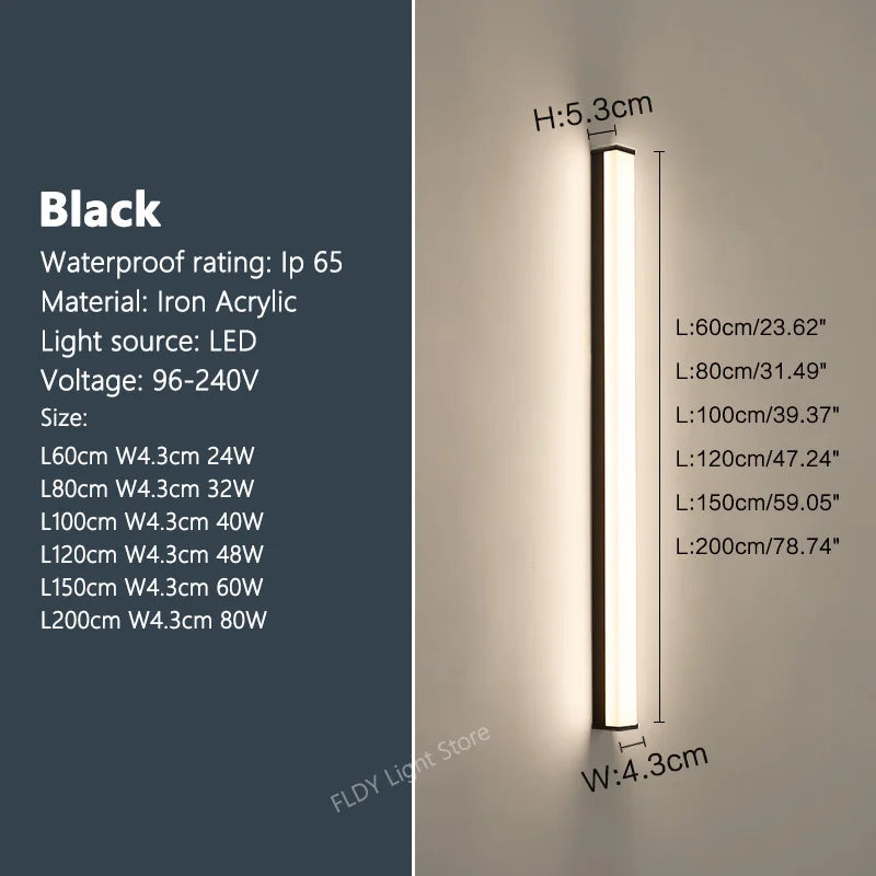 Folio LED Wall Light | Waterproof, Modern Design for Outdoor Use