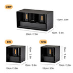 Waterproof Aluminum LED Wall Lamp for Outdoor and Indoor Use – 12W/24W Options, IP65 Rated Wall Sconces - 4