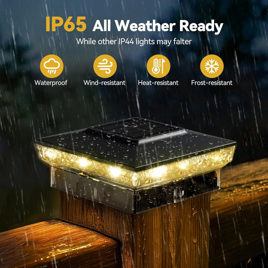Solaire Solar Post Light | Waterproof, 10-12 Hours of Illumination