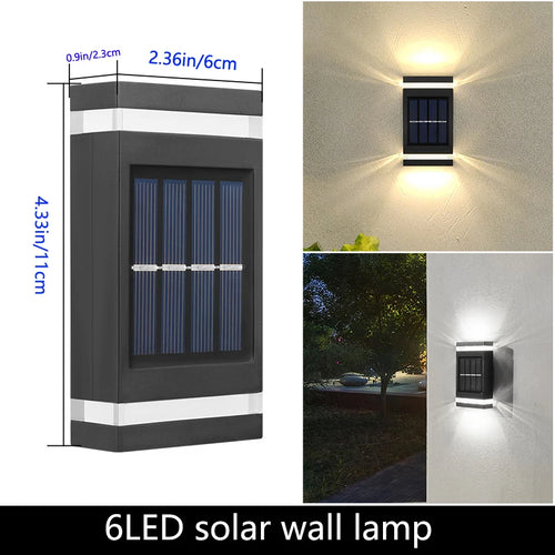 Dawn Solar Wall Lamp | Waterproof LED Outdoor Wall Light