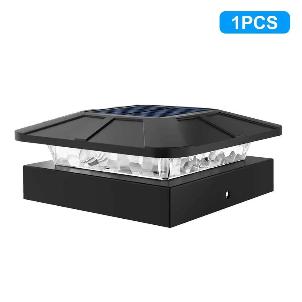 Nova Solar Post Cap Light | IP65 Waterproof, 3 Lighting Modes for 4-Inch Posts