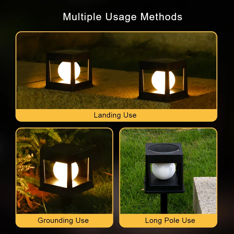 Sola Column Light | Waterproof Solar Outdoor Lamp with LED Lighting