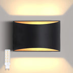 Mona ウォールスコンセ | 7W LED アップダウンライト、アルミニウム、透明ガラス