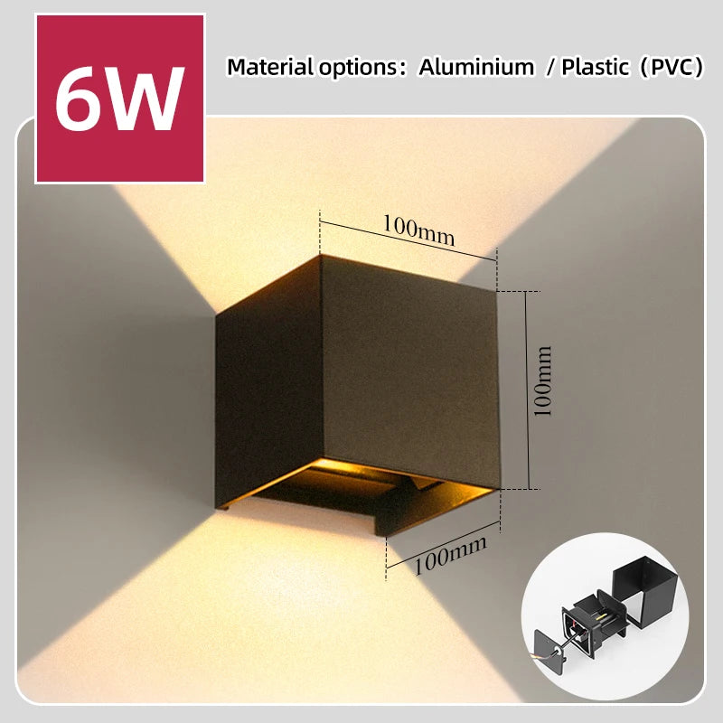 Luma Wall Sconce | Waterproof Aluminum LED, Contemporary Design