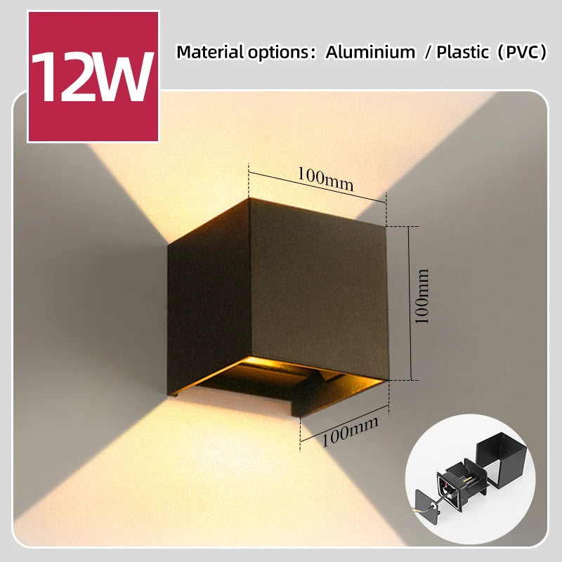 Luma Wall Sconce | Waterproof Aluminum LED, Contemporary Design