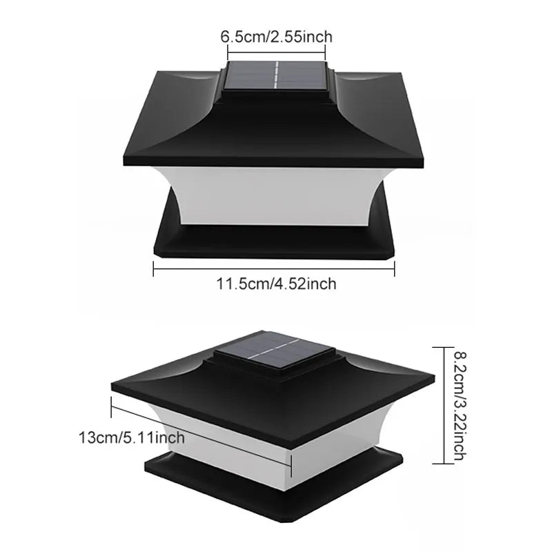 Solaire ポストライト | IP65防水、屋外用ソーラーガーデンライト