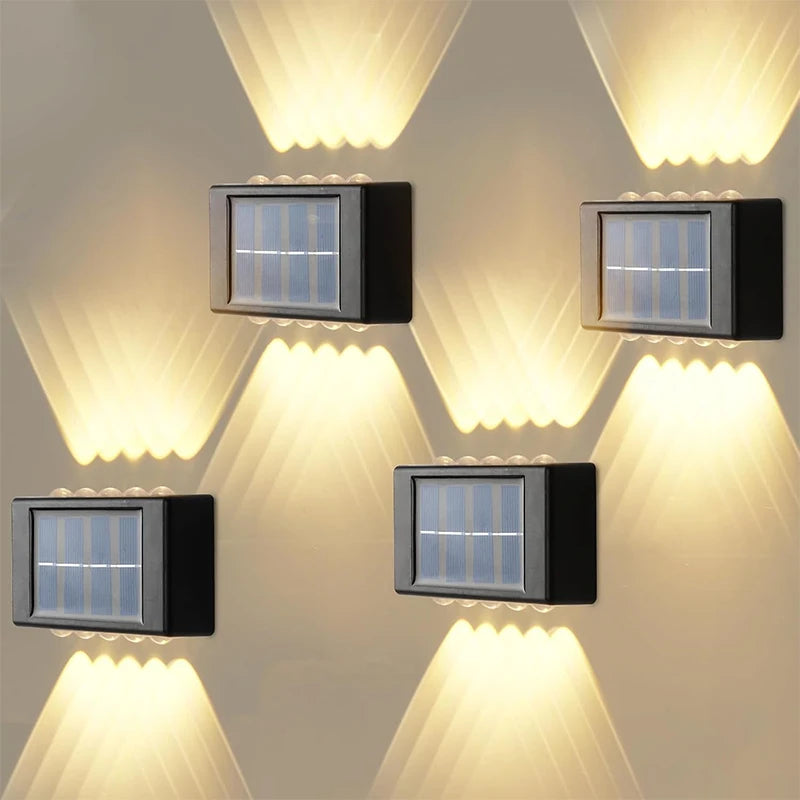 SolarGlow 屋外用ウォールライト | IP65防水、ソーラー式、モダンデザイン