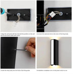 Modern Waterproof LED Wall Lights – Dual-Head Aluminum Sconce for Indoor and Outdoor Use, Energy-Efficient Design - 5