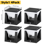 アマリリス ソーラーポストライト | 防水LED屋外ランプ、調光機能付き、アールデコ調