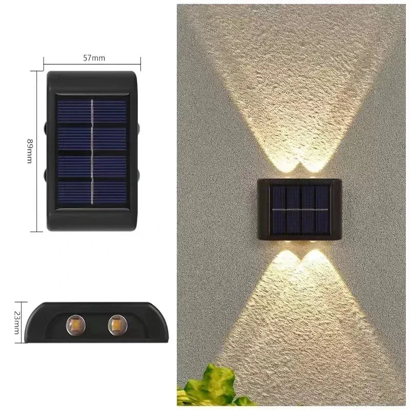 SolarGlow 屋外用ウォールライト | IP65防水、ソーラー式、モダンデザイン