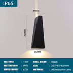 IP65 Waterproof LED Wall Light - Modern Aluminum Outdoor Wall Sconce for Indoor and Outdoor Use, Energy Efficient 6W/10W - 7