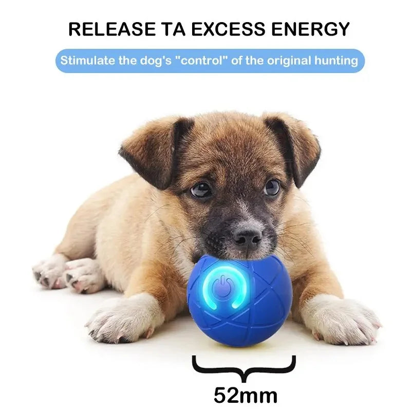 Dog Toy Ball Interactive Rolling Ball Auto Moving Dog Toy Two Modes Rechargeable Automatic Ball Pet Toy Supplies