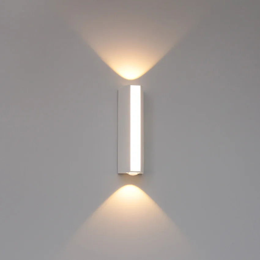 Modern Waterproof LED Wall Lights – Dual-Head Aluminum Sconce for Indoor and Outdoor Use, Energy-Efficient Design - 2