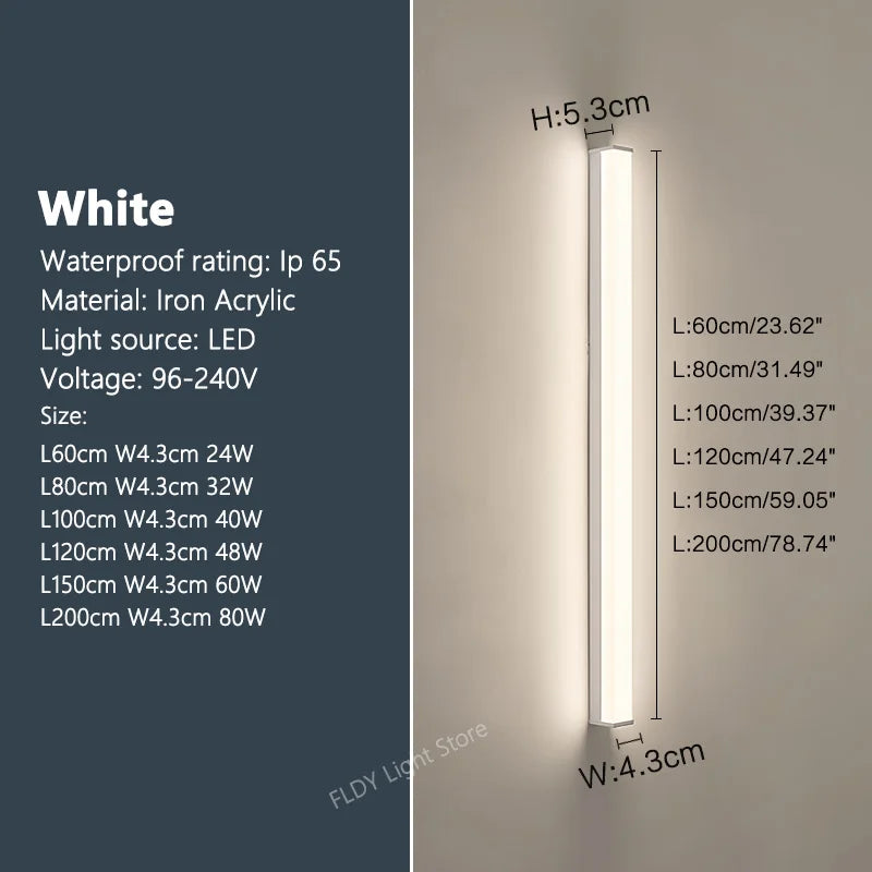 Folio LED Wall Light | Waterproof, Modern Design for Outdoor Use
