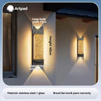 アクアクリスタルウォールランプ | IP65防水、モダンなLED壁掛け照明