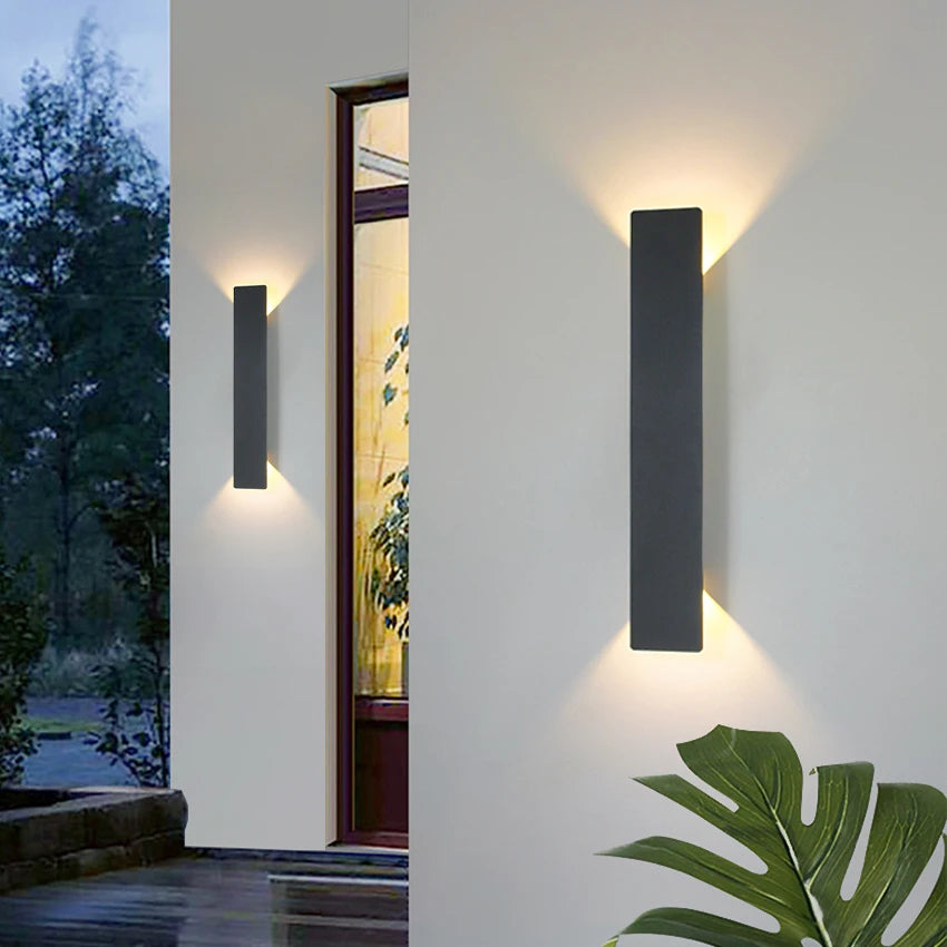 Outdoor Wall Light - Waterproof Aluminum LED Sconce for Courtyards and Porches - Modern Exterior Wall Lantern - 4