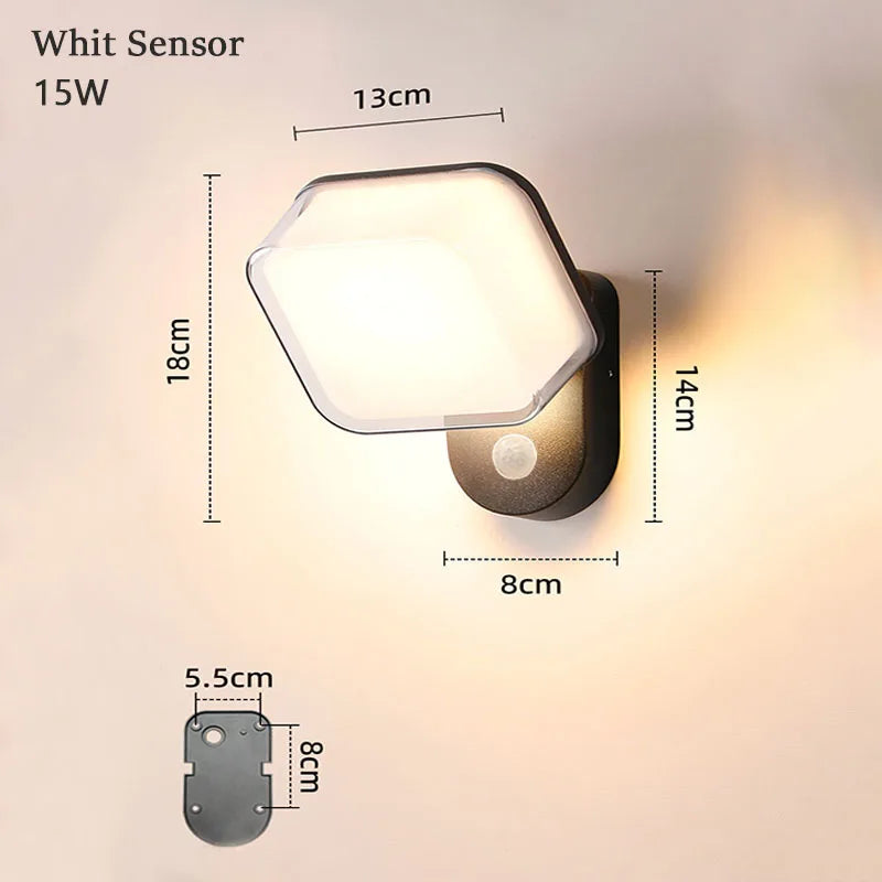Nexa 屋外用ウォールライト | LED、防水、モーションセンサー、モダンデザイン