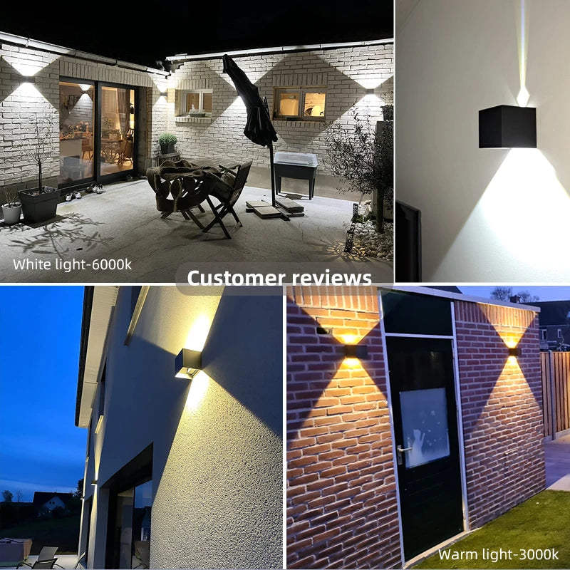 Elysian LED Wall Light | Waterproof Aluminum, Adjustable Beam Angle