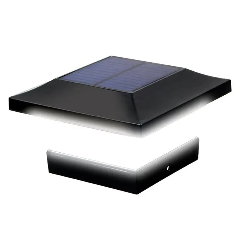 Crest Solar Post Light | Waterproof LED, Art Deco Design