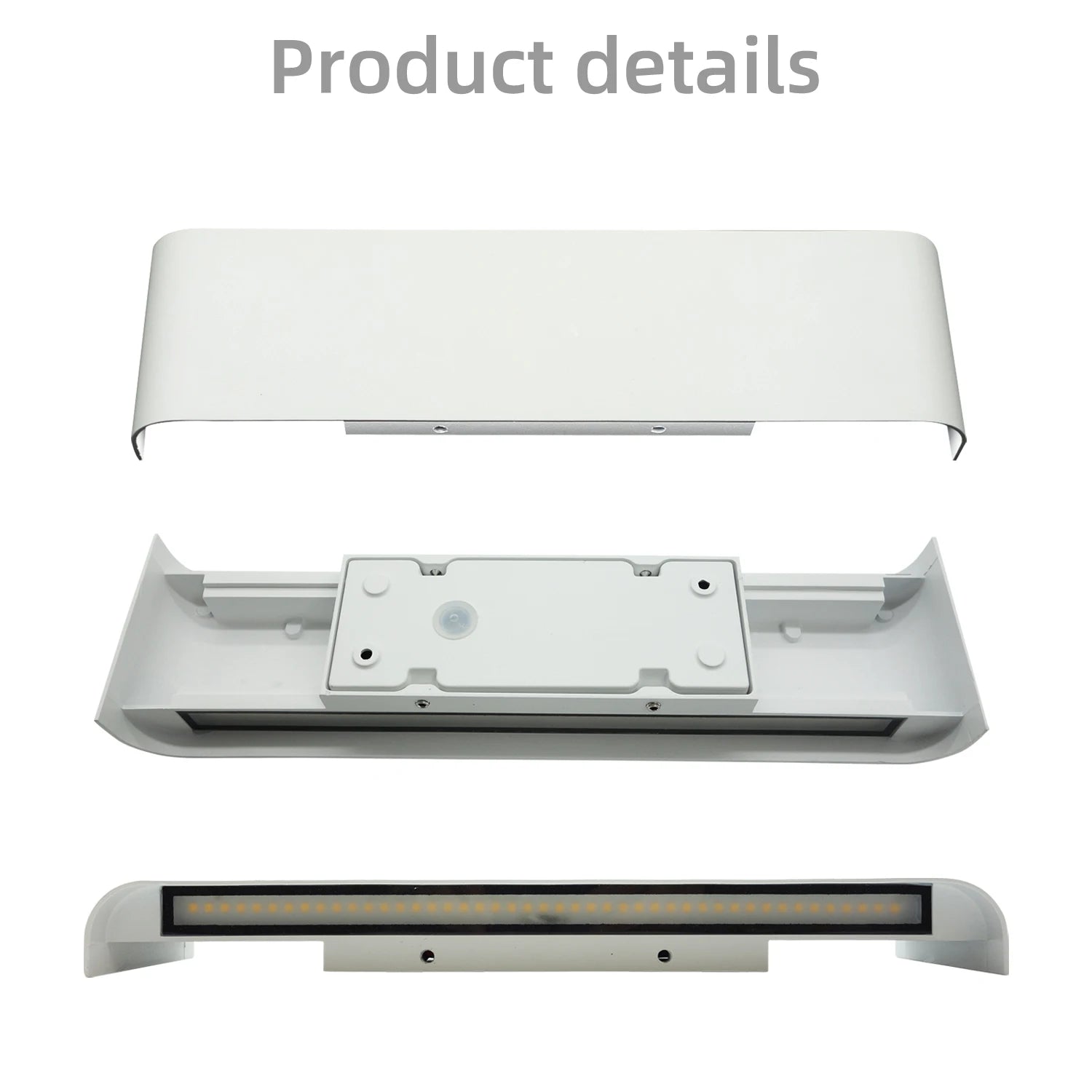 Kallia Wall Sconce | Modern LED, Up Down, Aluminum, Clear Glass