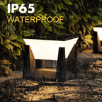 アマリリス ソーラーポストライト | 防水LED屋外ランプ、調光機能付き、アールデコ調