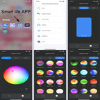 Yoryzeng Smart Wall Sconce | RGBW Dimmable, Bluetooth Control, Aluminum