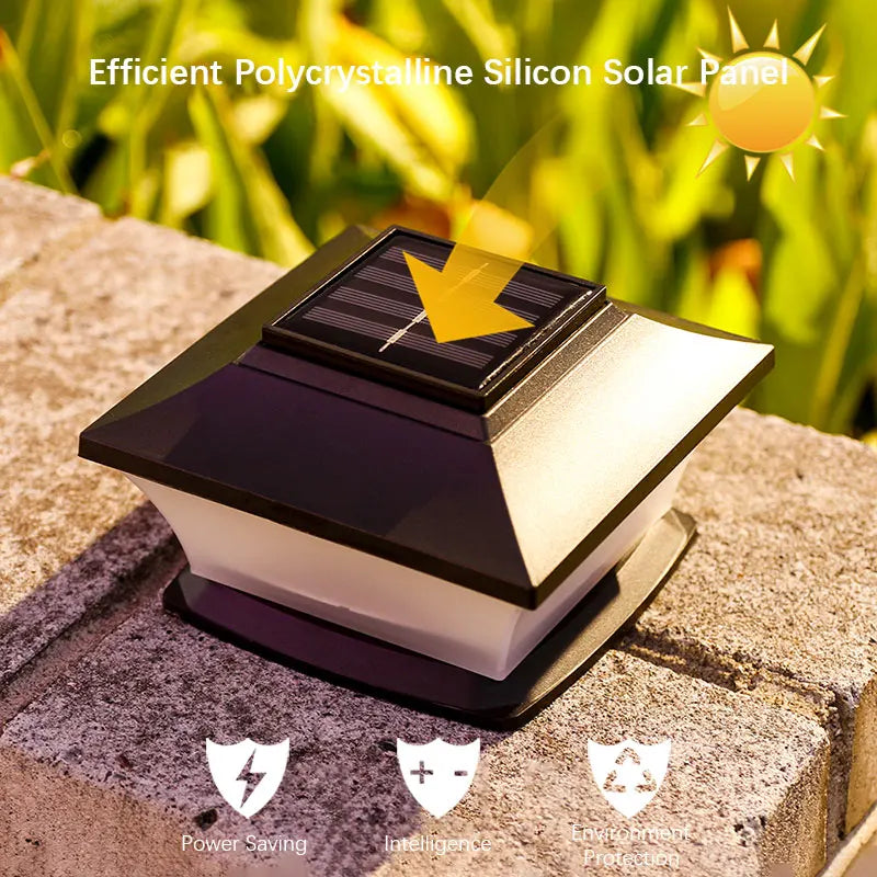 Solaire ポストライト | IP65防水、屋外用ソーラーガーデンライト