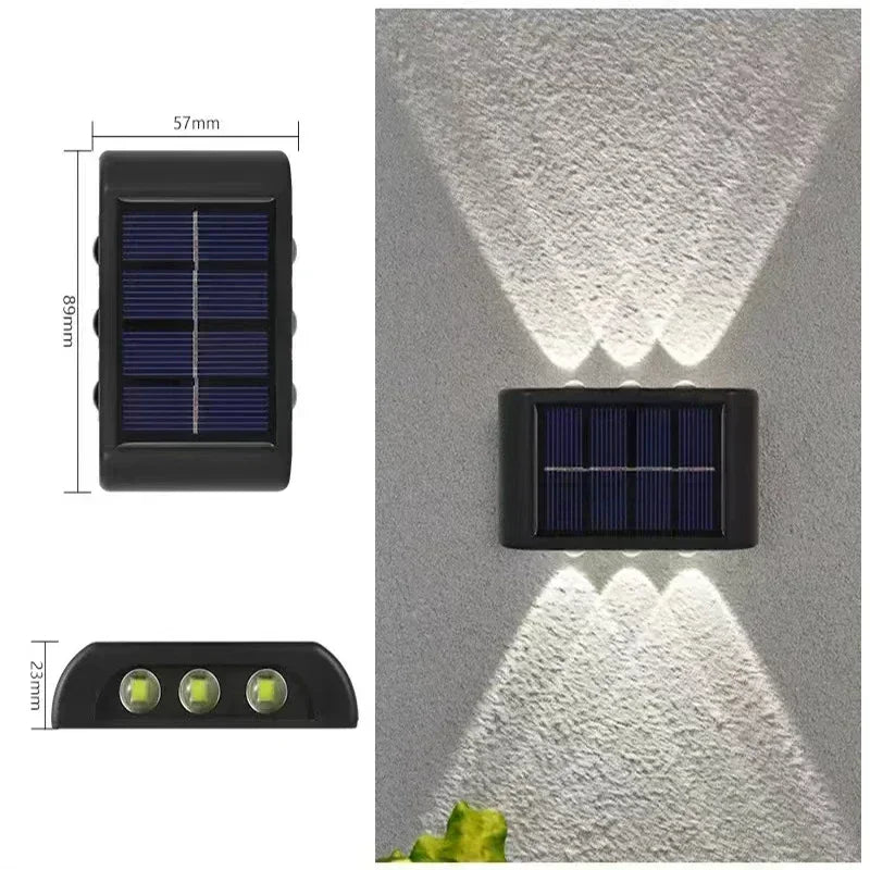 SolarGlow 屋外用ウォールライト | IP65防水、ソーラー式、モダンデザイン
