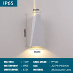 IP65 Waterproof LED Wall Light - Modern Aluminum Outdoor Wall Sconce for Indoor and Outdoor Use, Energy Efficient 6W/10W - 8