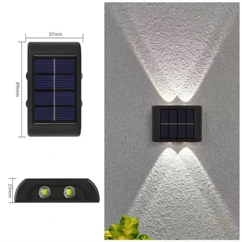 SolarGlow 屋外用ウォールライト | IP65防水、ソーラー式、モダンデザイン