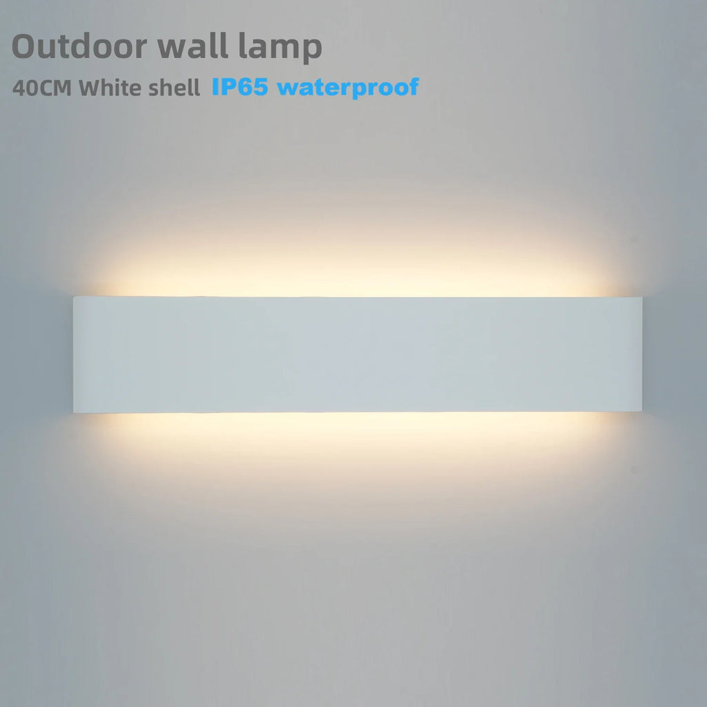 Kallia Wall Sconce | Modern LED, Up Down, Aluminum, Clear Glass