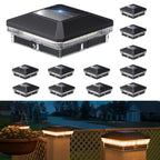 Kappa Solar Post Lights | 4x4 Outdoor, 40 LEDs, Solar Powered Landscape Lighting