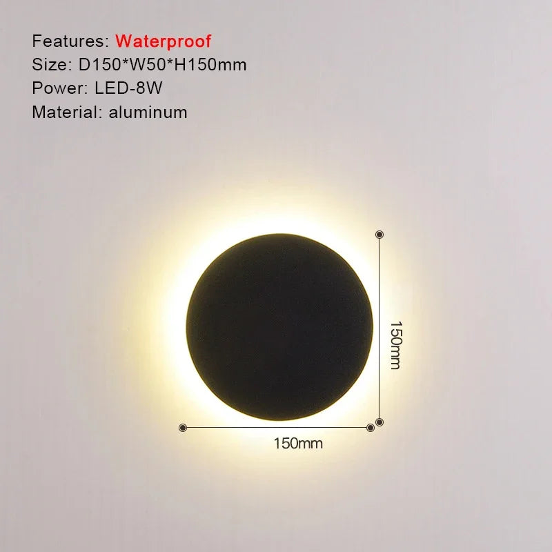 Clara ウォールスコンセ | モダンなアルミ製アップダウンライト、ブラックLED