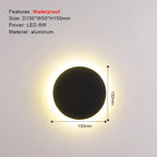 Clara ウォールスコンセ | モダンなアルミ製アップダウンライト、ブラックLED