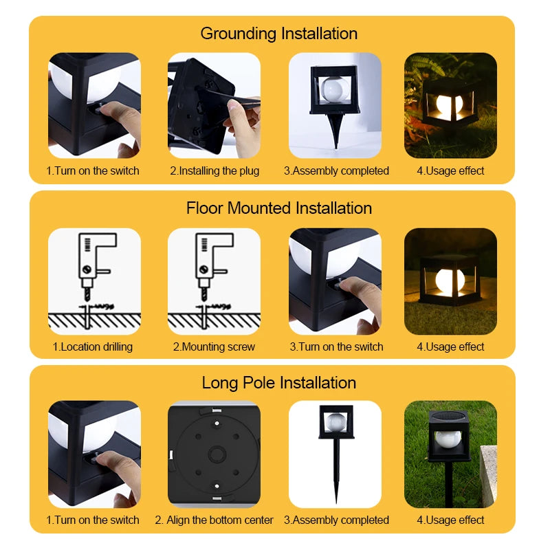 Sola Column Light | Waterproof Solar Outdoor Lamp with LED Lighting