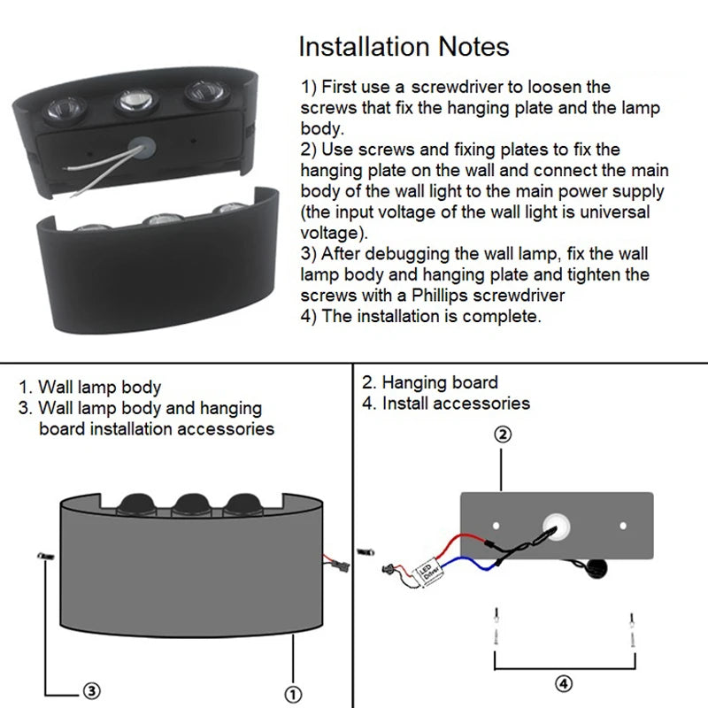 Yoryzeng Smart Wall Sconce | RGBW Dimmable, Bluetooth Control, Aluminum