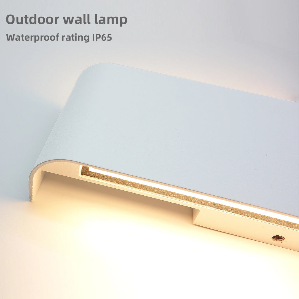 Kallia Wall Sconce | Modern LED, Up Down, Aluminum, Clear Glass
