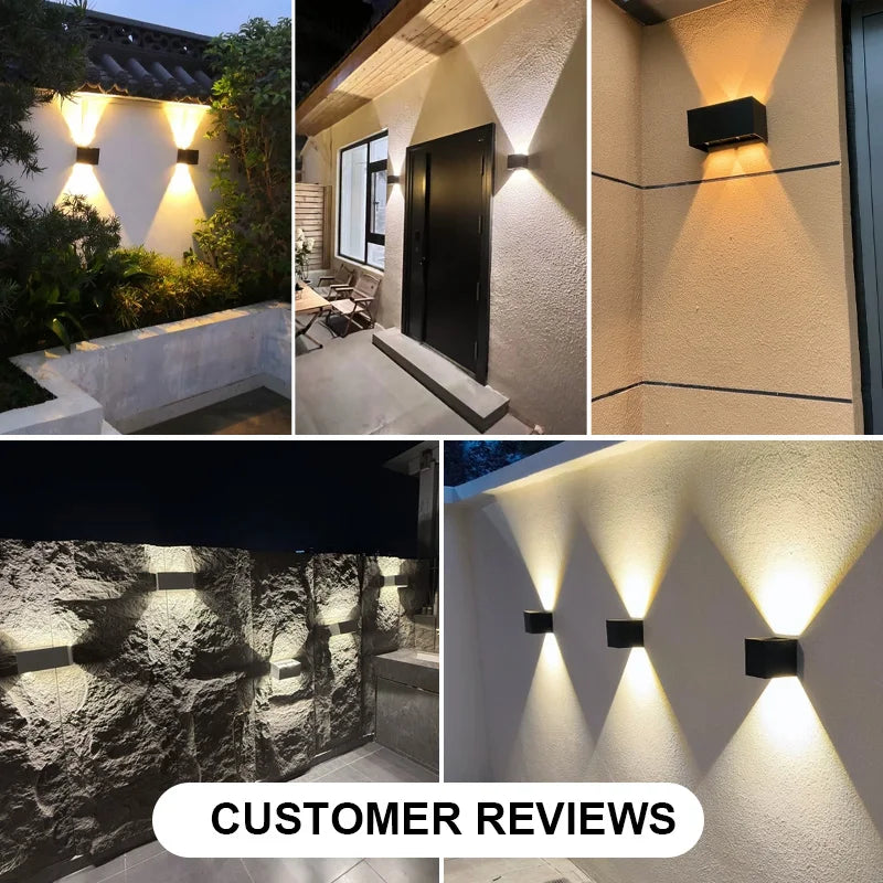 Waterproof Aluminum LED Wall Lamp for Outdoor and Indoor Use – 12W/24W Options, IP65 Rated Wall Sconces - 5