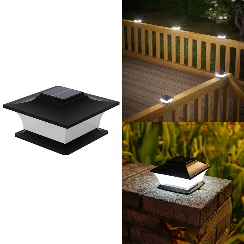 Solaire ポストライト | IP65防水、屋外用ソーラーガーデンライト